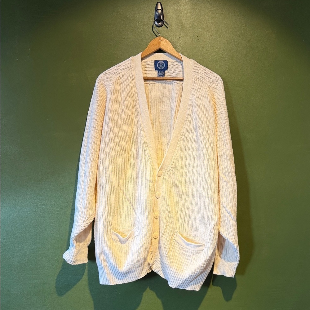 Vintage GAP Cream Knit Cardigan Sweater